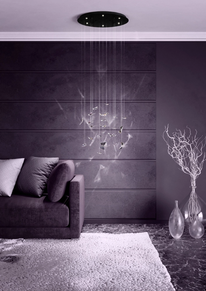 Design pendant lamp Adrados round Ø 58cm Stars of Light 9008606340255