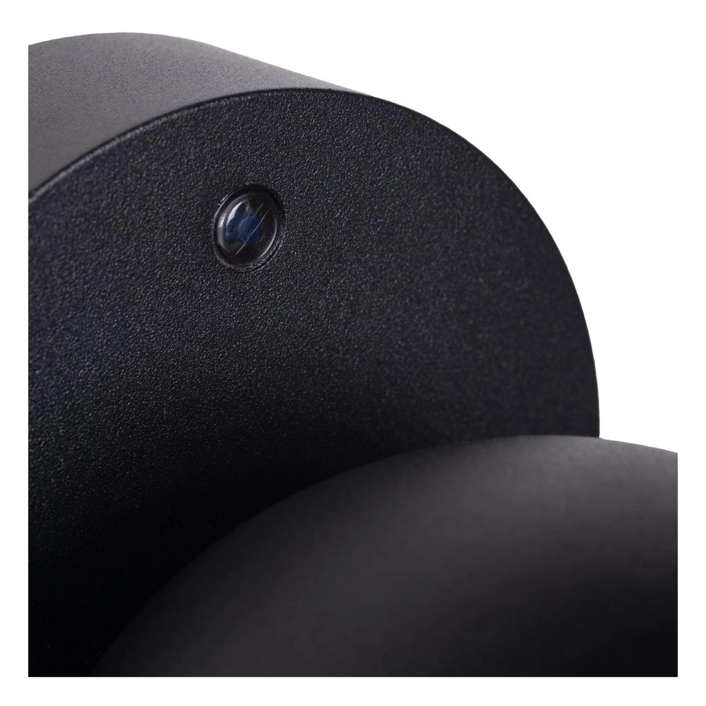Lampe murale de conception Finn avec le capteur noir Lucide 5411212221612