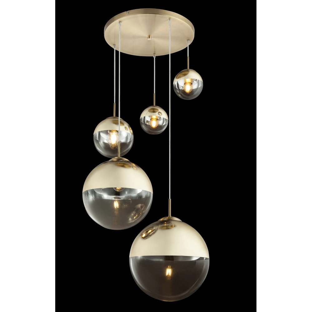 Lampe suspendue à 5 lumières Varus Or Globo 9007371377466