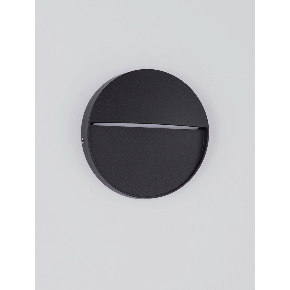 Applique murale ronde Toby Design noir Lyora 5212017453594