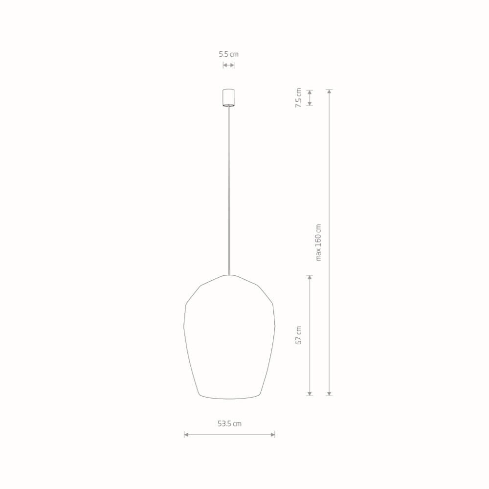 Suspension en rotin Haiti L Ø 53,5 cm Lyora 5903139111652