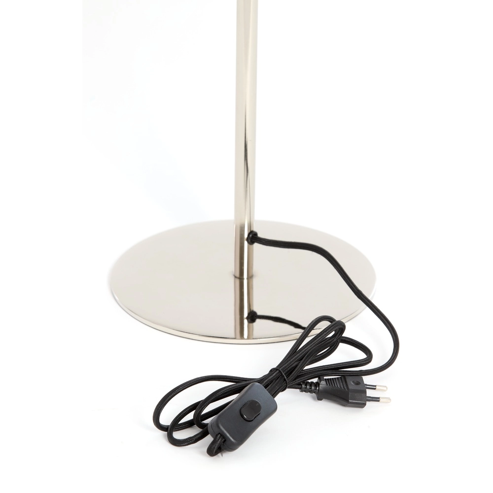 Lampe de table Surin Ø 23cm - nickel brillant Light & Living 8717807743451