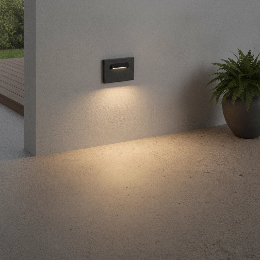 Lumière en retrait Recto pour mur gris foncé