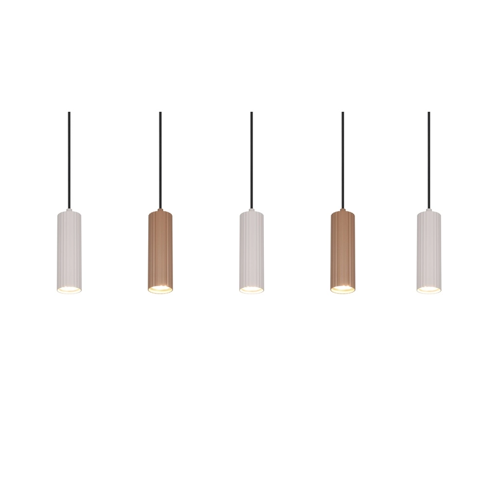 Suspension Soka 5-brun moka clair et gris Trio 4017807670158