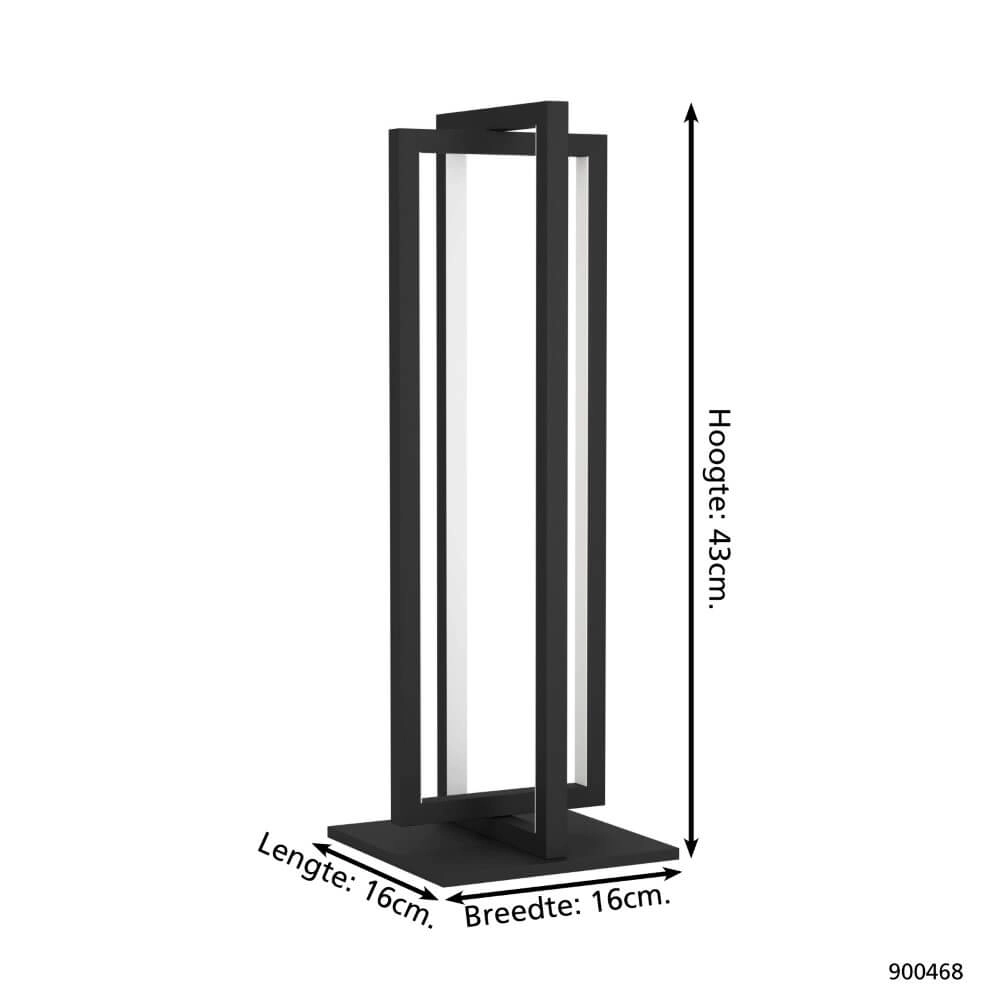 Lampe de table LED Siberia noir Eglo 9008606244072