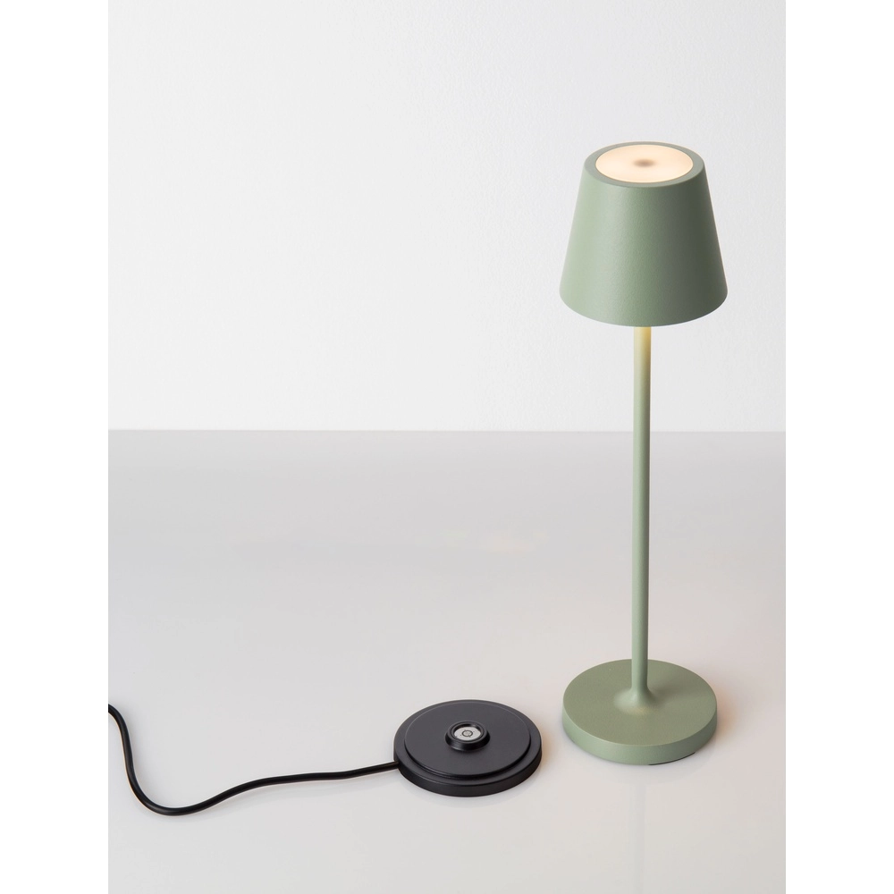 Lampe de table Petit vert olive rechargeable Lyora 5212017450791