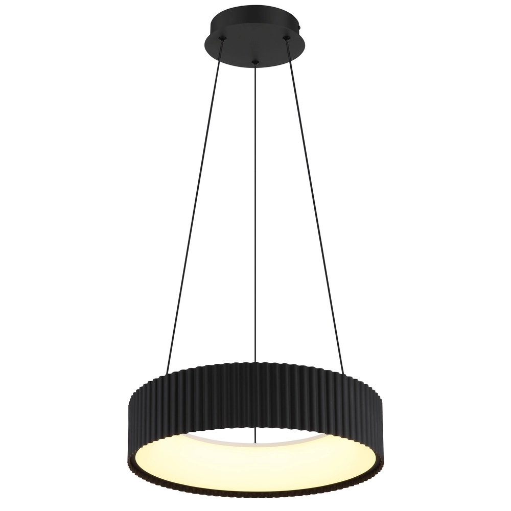 Lampe pendante de conception Kemp noir Ø 46cm Globo 9007371569274