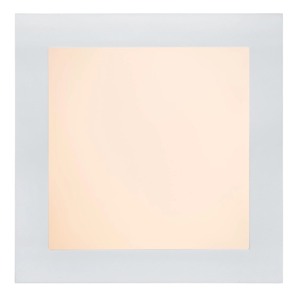Éclairage de plafond Brice-Led 22 cm carrés blanc IP44 Lucide 5411212281340