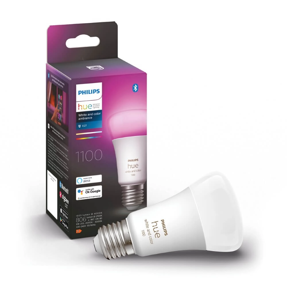 E27 - 9W - 1055 lumen - White and color Philips 8719514291171