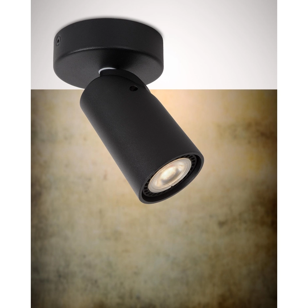 Projecteur de plafond Xyrus Noir Lucide 5411212234179
