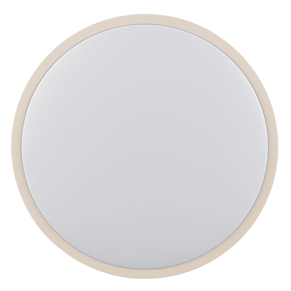 Éclairage de plafond Solistra brun sable avec Ø blanc 34,5 cm Brilliant 4004353477614
