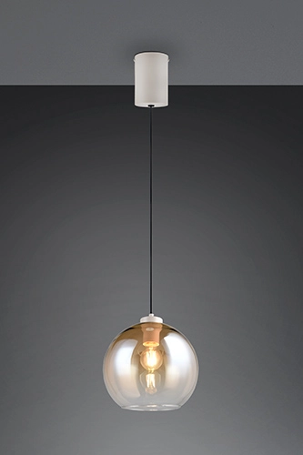 Lampe suspendue Liora Verre ambré