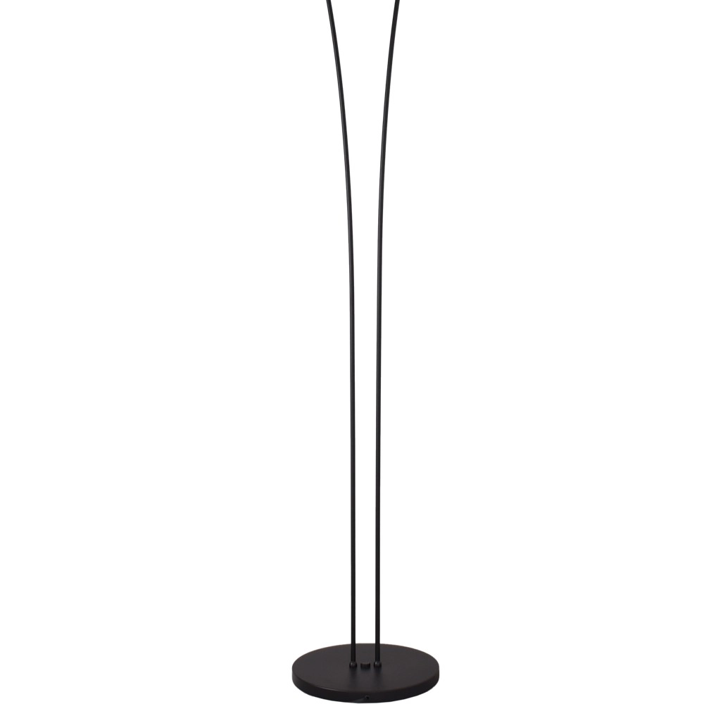 Lampe sur pied à deux lumières Ceppo noir avec or Masterlight 8718121348032