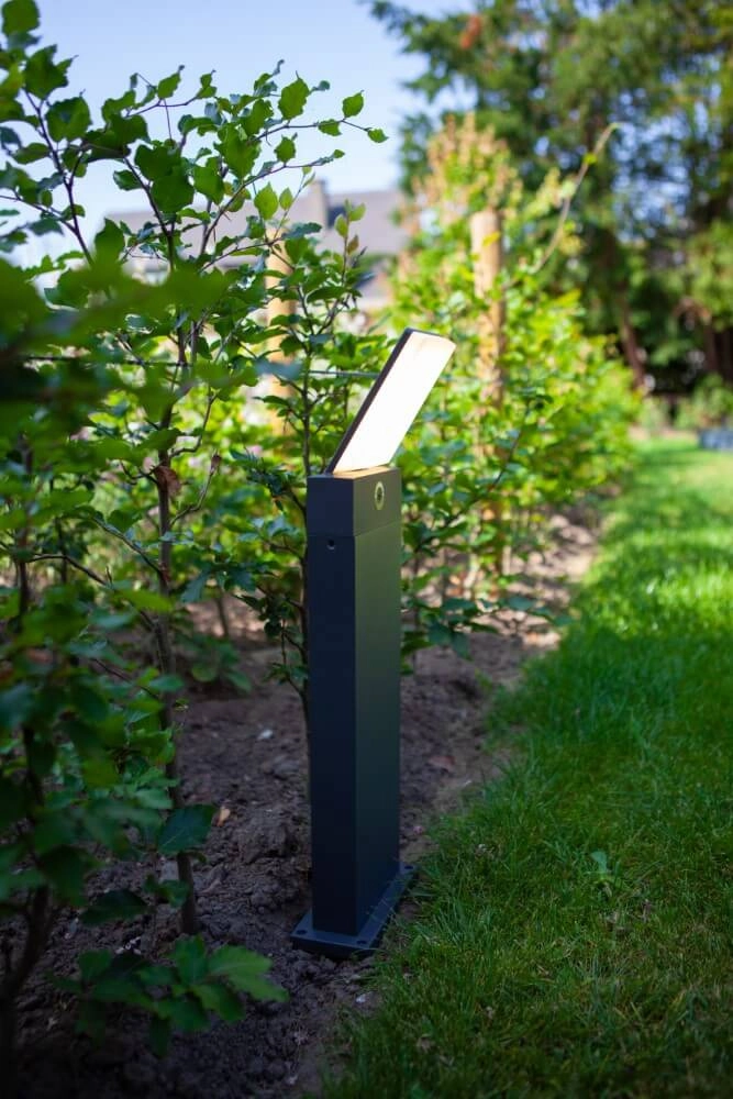 Lampe de jardin moderne Pano anthracite Lutec 6939412079929