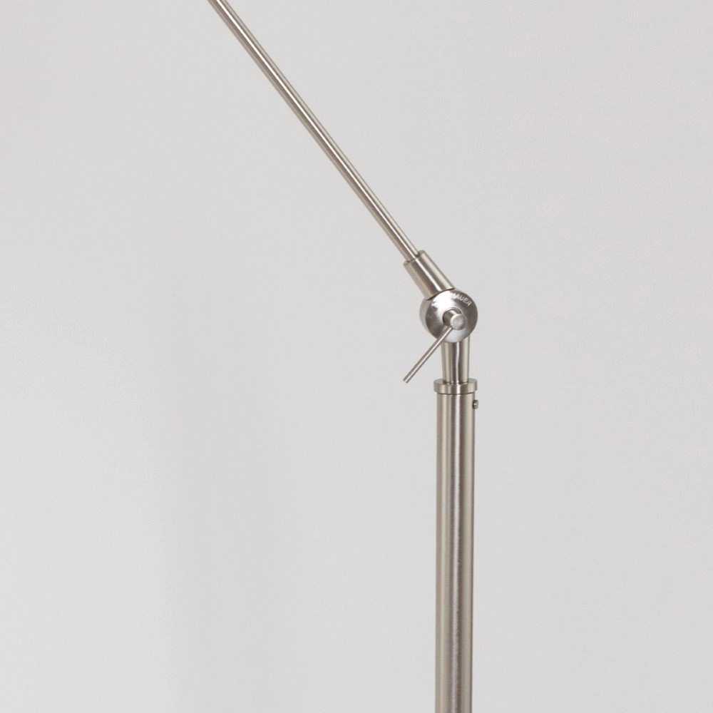 Lampadaire Gramineus 165cm gris avec abat-jour gris lin Steinhauer 8712746093759