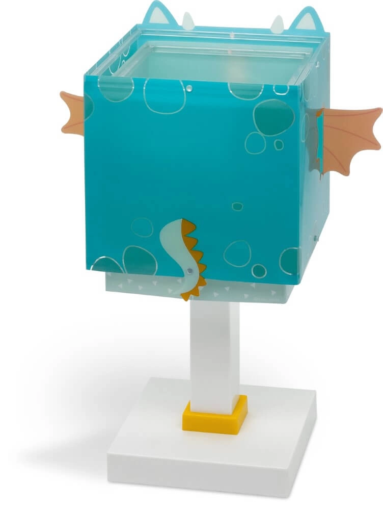 Lampe de table design Little Dragon bleu avec du blanc Dalber 8420406643816