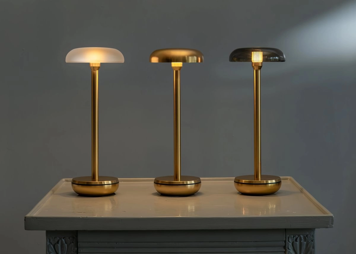 Air Gold - Smoked Lampe de table rechargeable Humble 8721154302421