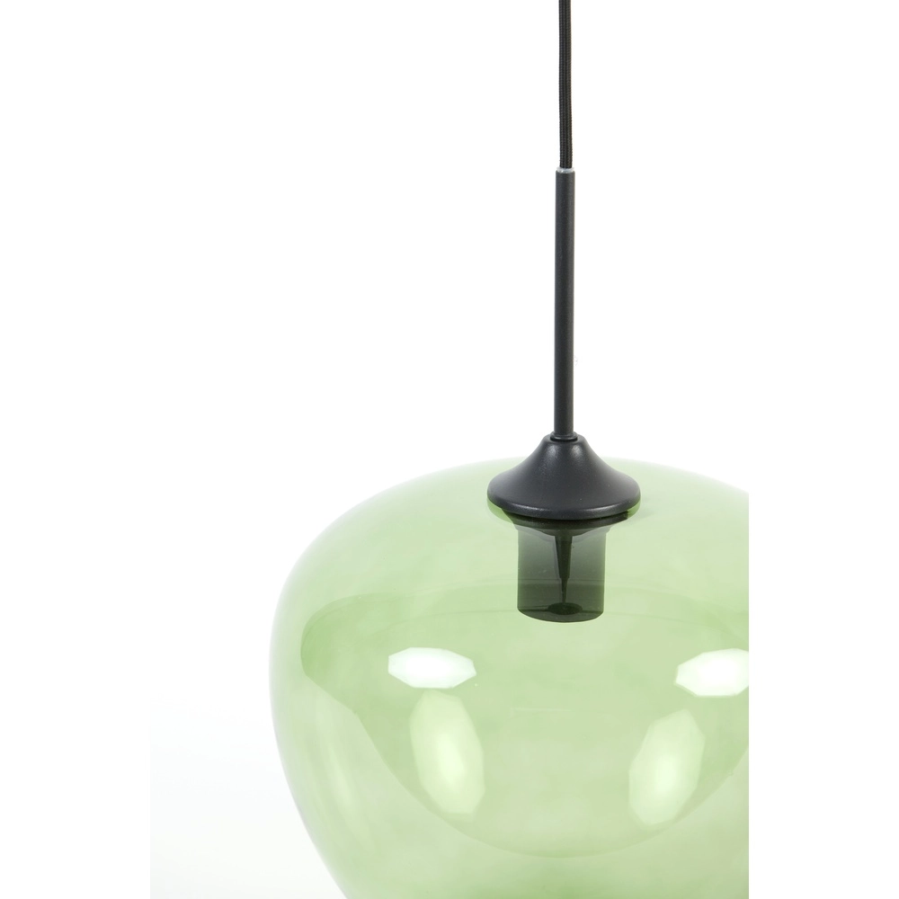 Lampe suspendue en verre Mayson Ø 30cm - verre vert Light & Living 8717807614195