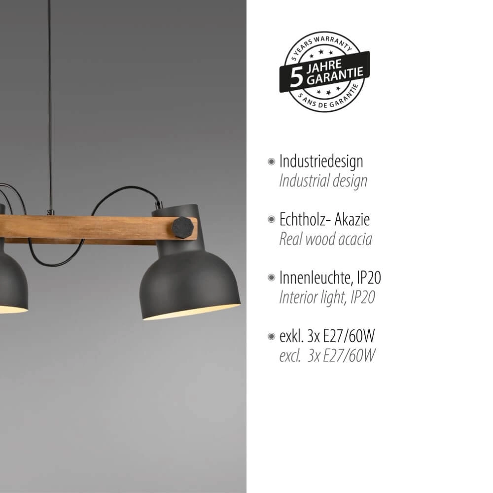 Lampe suspendue Cup 2.0 3 lumières Just Light 4043689000677