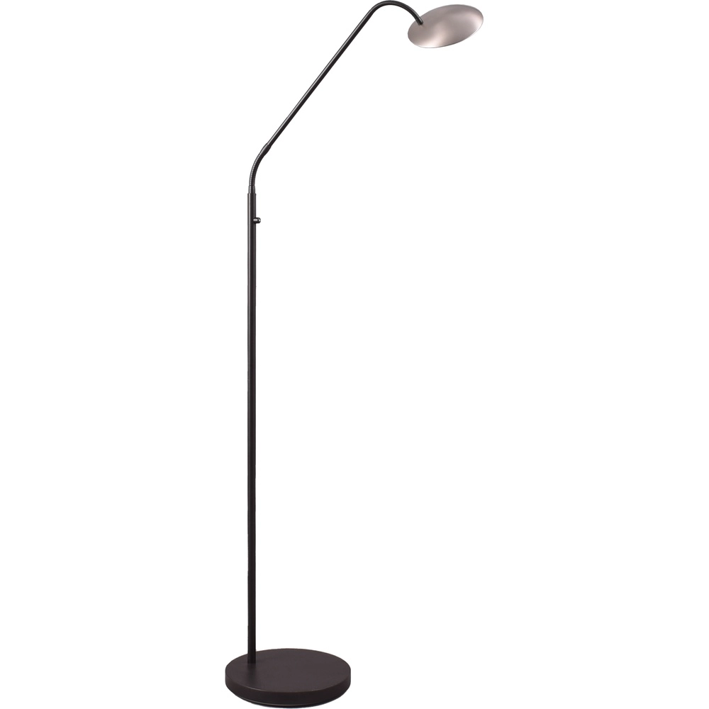 Lampe de lecture flexible Scala noir avec du nickel