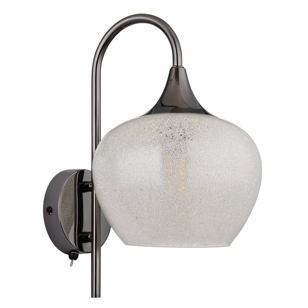 Applique murale anthracite Maxy avec verre blanc simple Globo 9007371447190