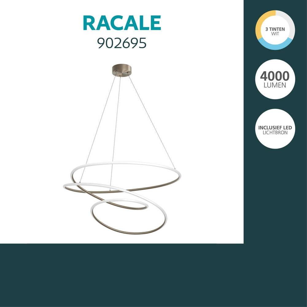 Lampe pendante moderne Racale Ø 78 cm de bronze Eglo 9008606391424