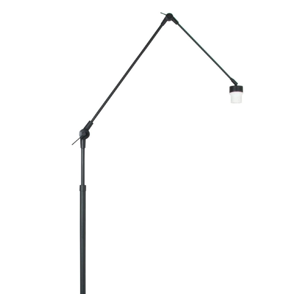 Lampe sur pied noire Prestige Chic avec un chapeau en liège Ø40cm Steinhauer 8712746180527