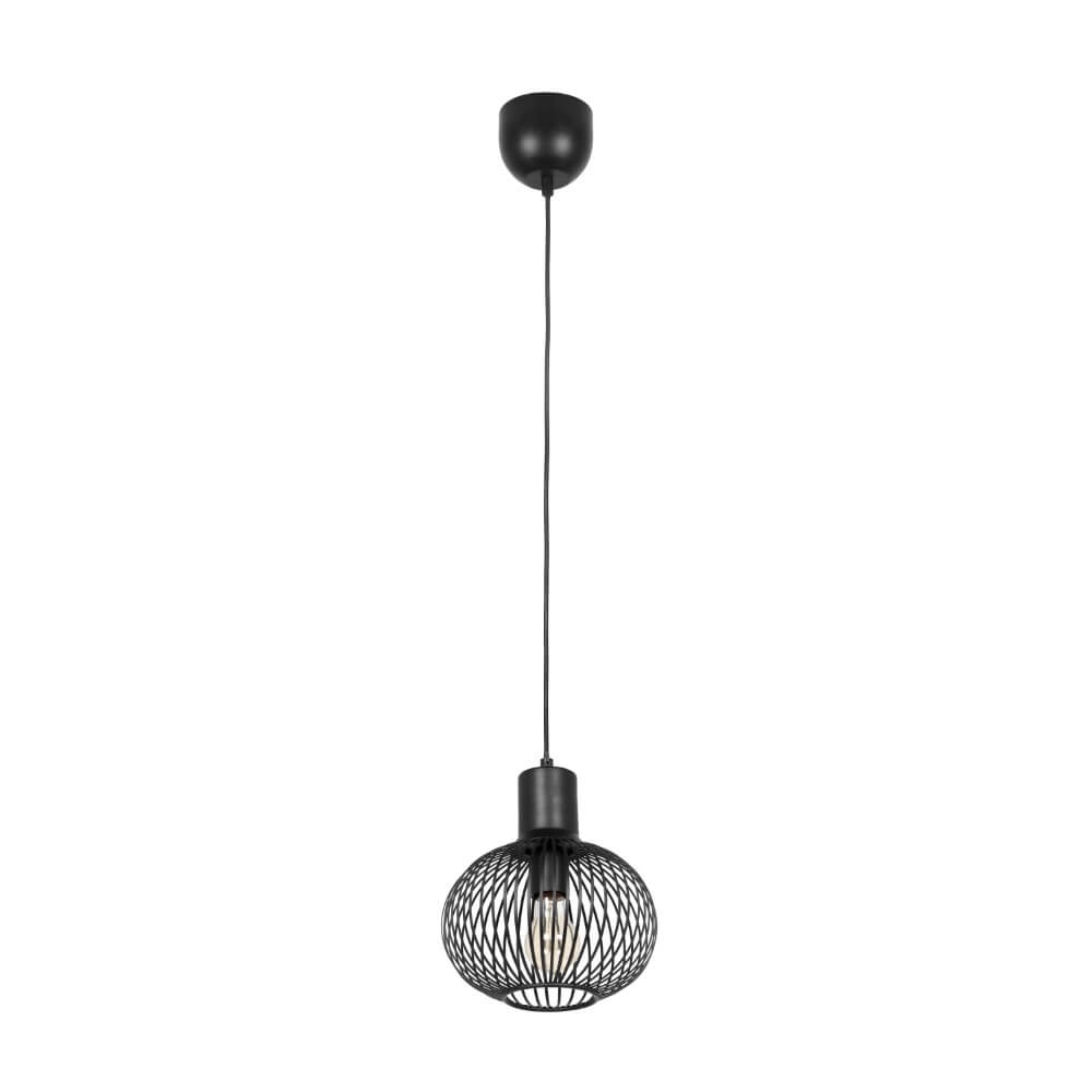 Lampe suspendue en fil de fer Gila Ø 23 cm - noir Trio 4017807617559