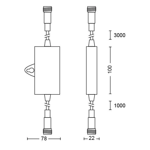 Jour et nuit Sensor avec réglage de l'heure Philips 8719514477070