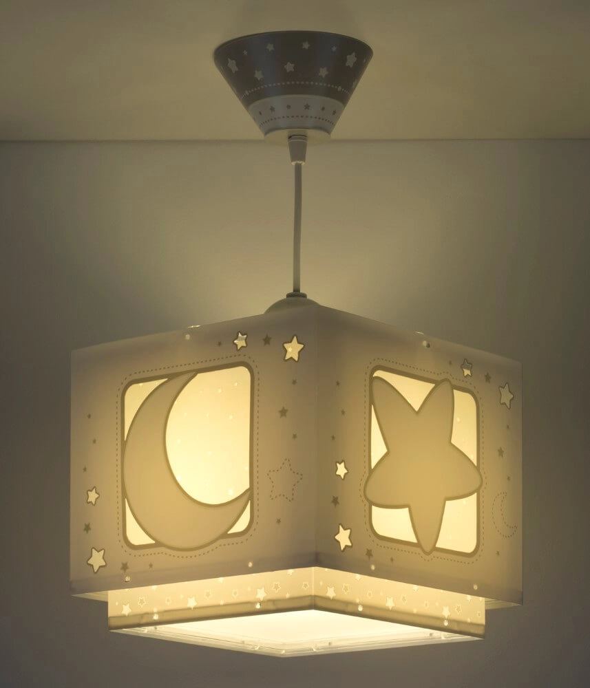 Lampe suspendue chambre d'enfant Moonlight gris Dalber 8420406801476