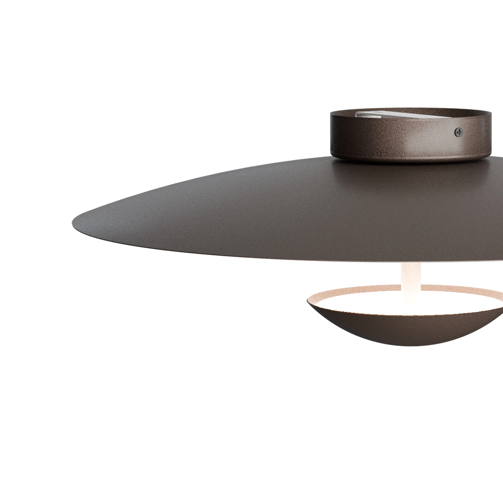 Lampe de plafond 16 cm Scala Ø 45 cm de cacao brun Masterlight 8718121397450