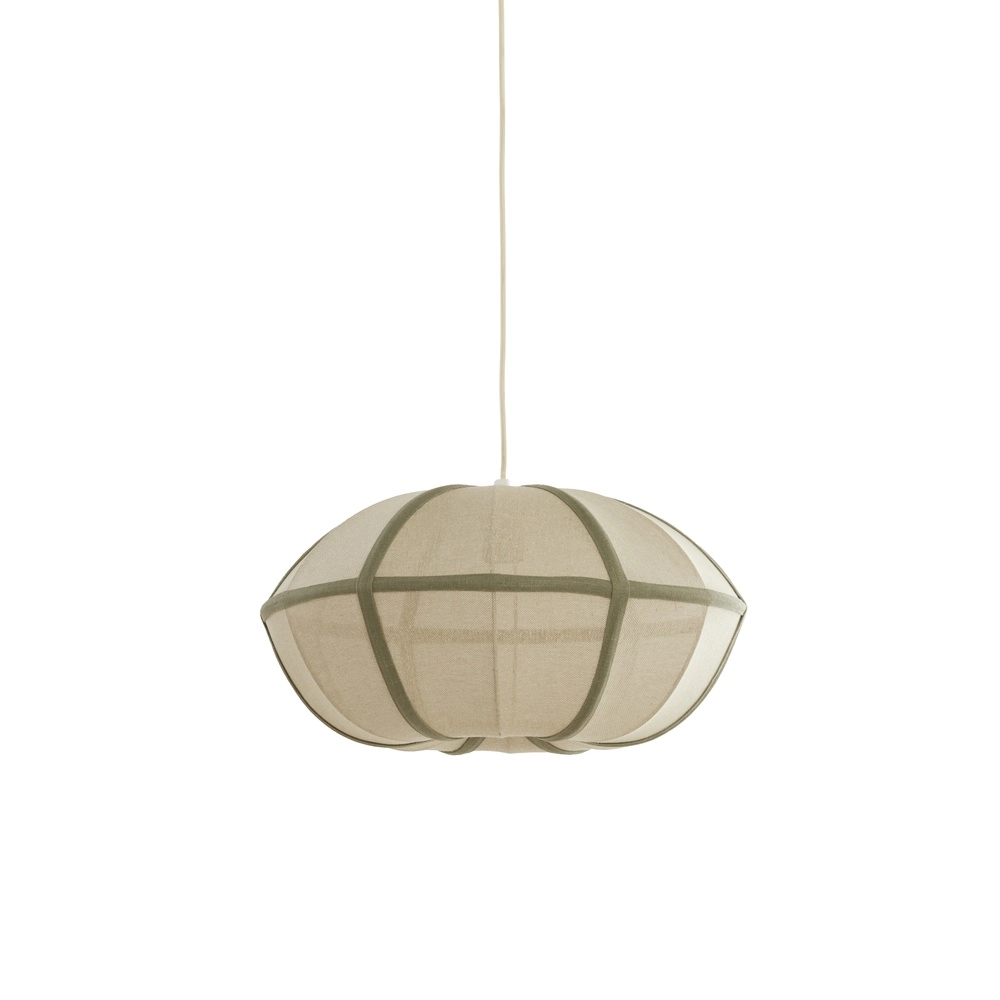 Lampe pendante Japandi Mirelys Ø 49cm - vert olive