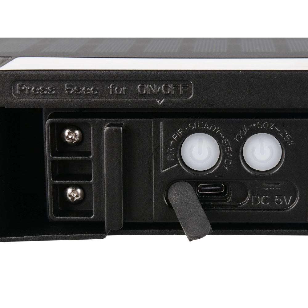 Applique solaire Bilbao Noir Hybride Trio 4017807648058