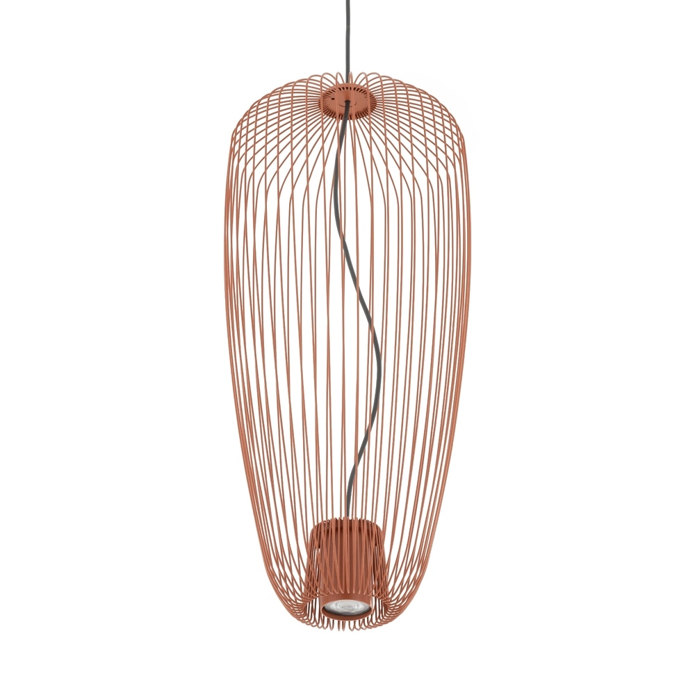 Lampe cage Pumpkin terre cuite Ø 27cm Lyora 5903139114967