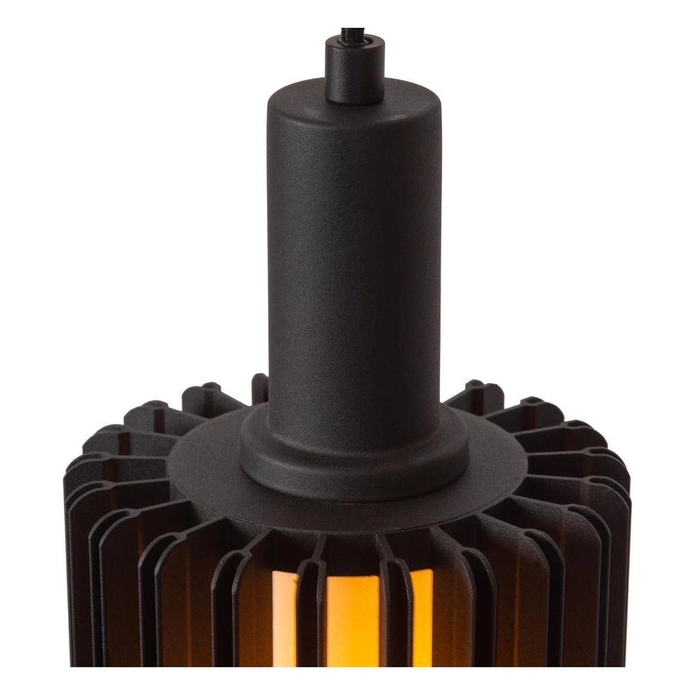 Lampe suspendue Lambres Ø 15 cm de noir Lucide 5411212452887