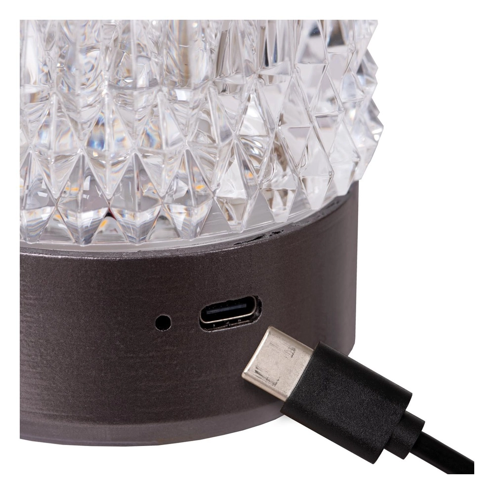 Lampes de table rechargeables Lily Jeu de 3 chromes Lucide 5411212461087
