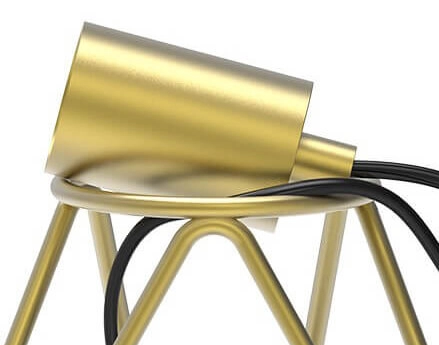 Lampe de table trépied dorée Tripod Circle 8712879150862