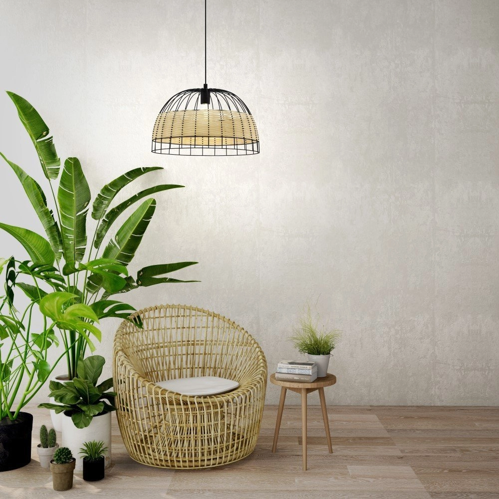 Lampe à suspension Anwick Rotin Eglo 9002759433123