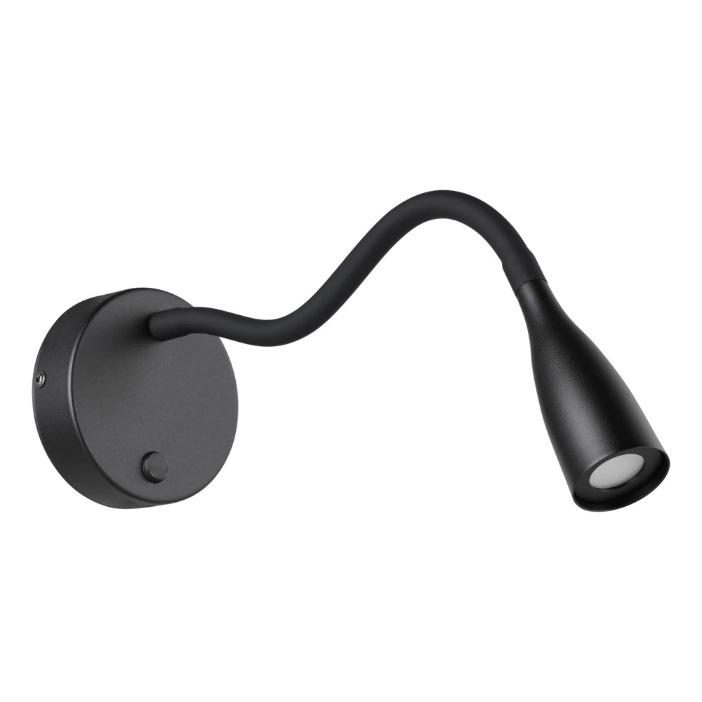Lampe de chevet Olivandino Noir flexible