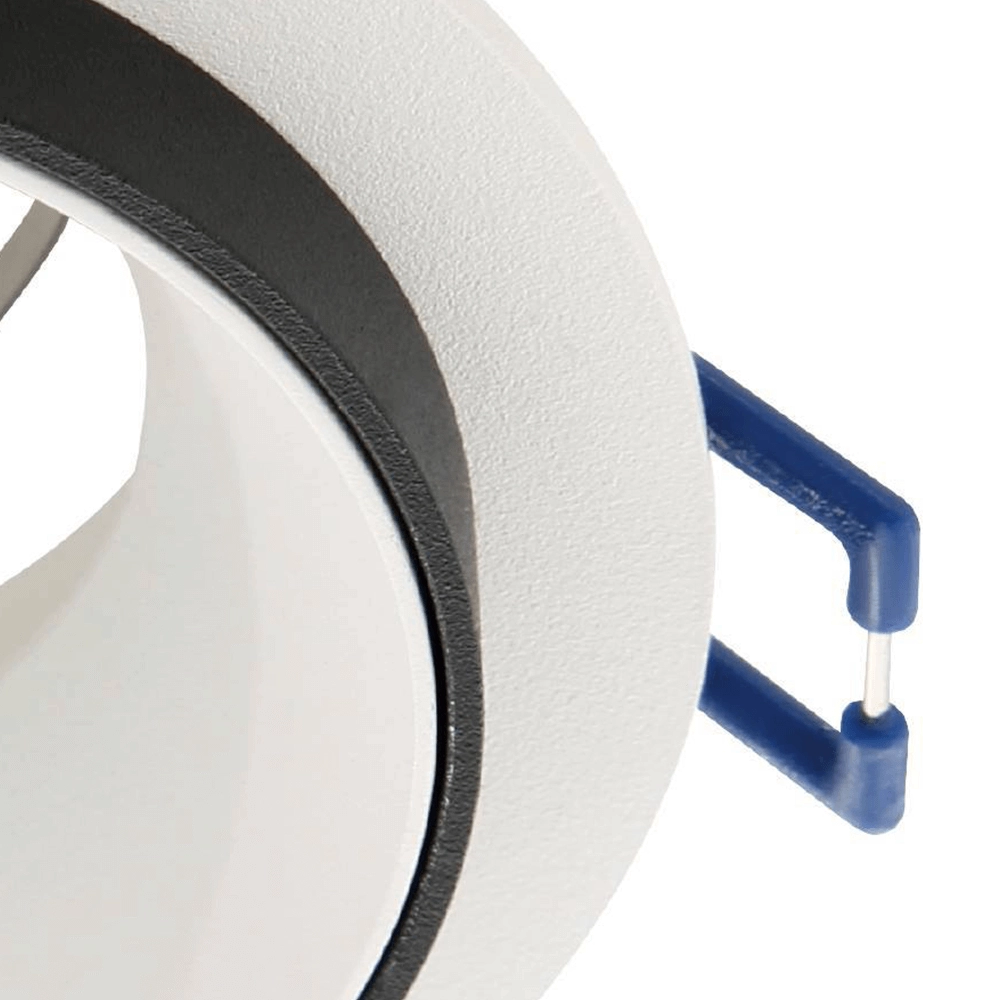 Spot encastrable rond Carosso avec anneau noir Eglo 9008606238811