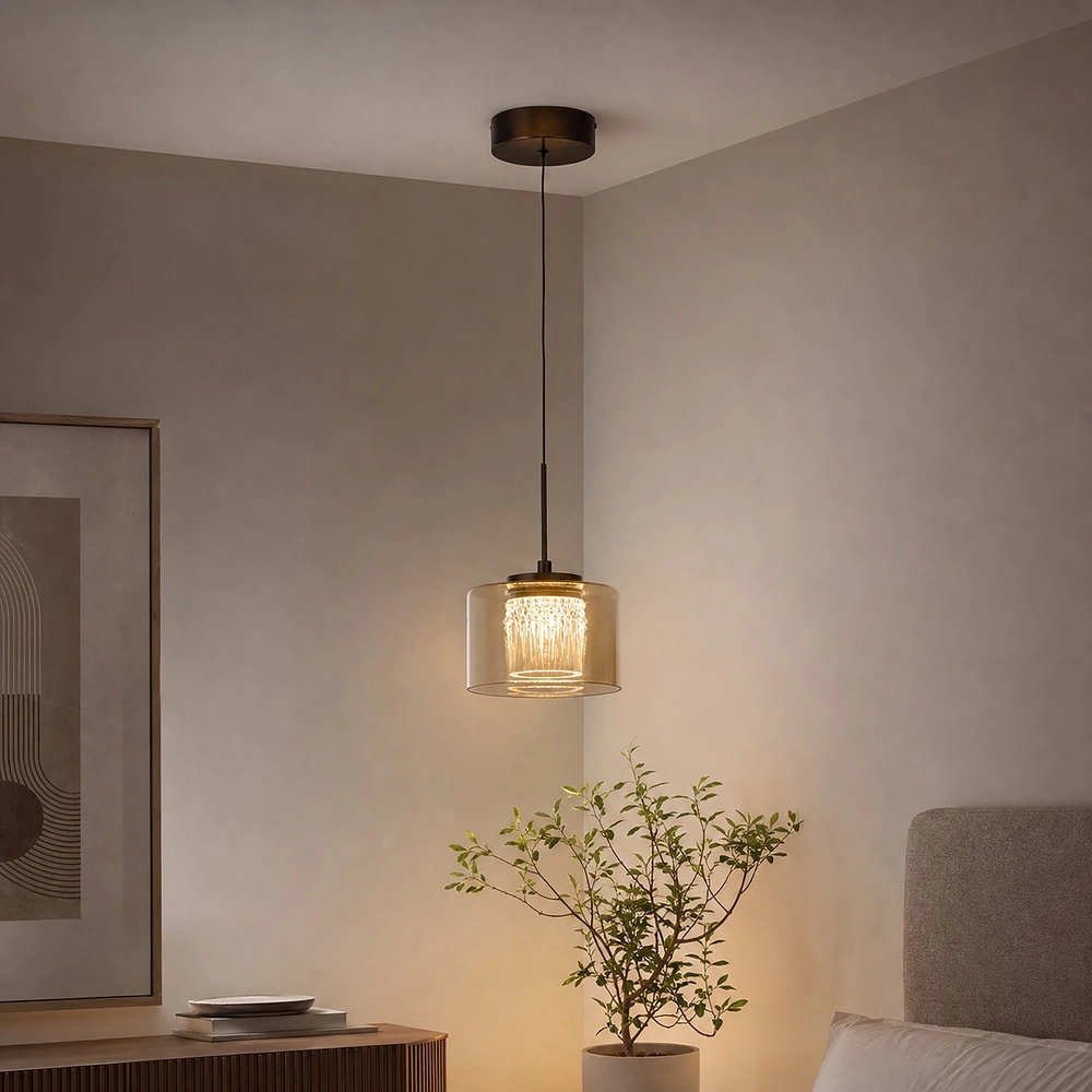 Lampe pendante de conception Tumblers Bronze uniquement Searchlight 5,05342E+12