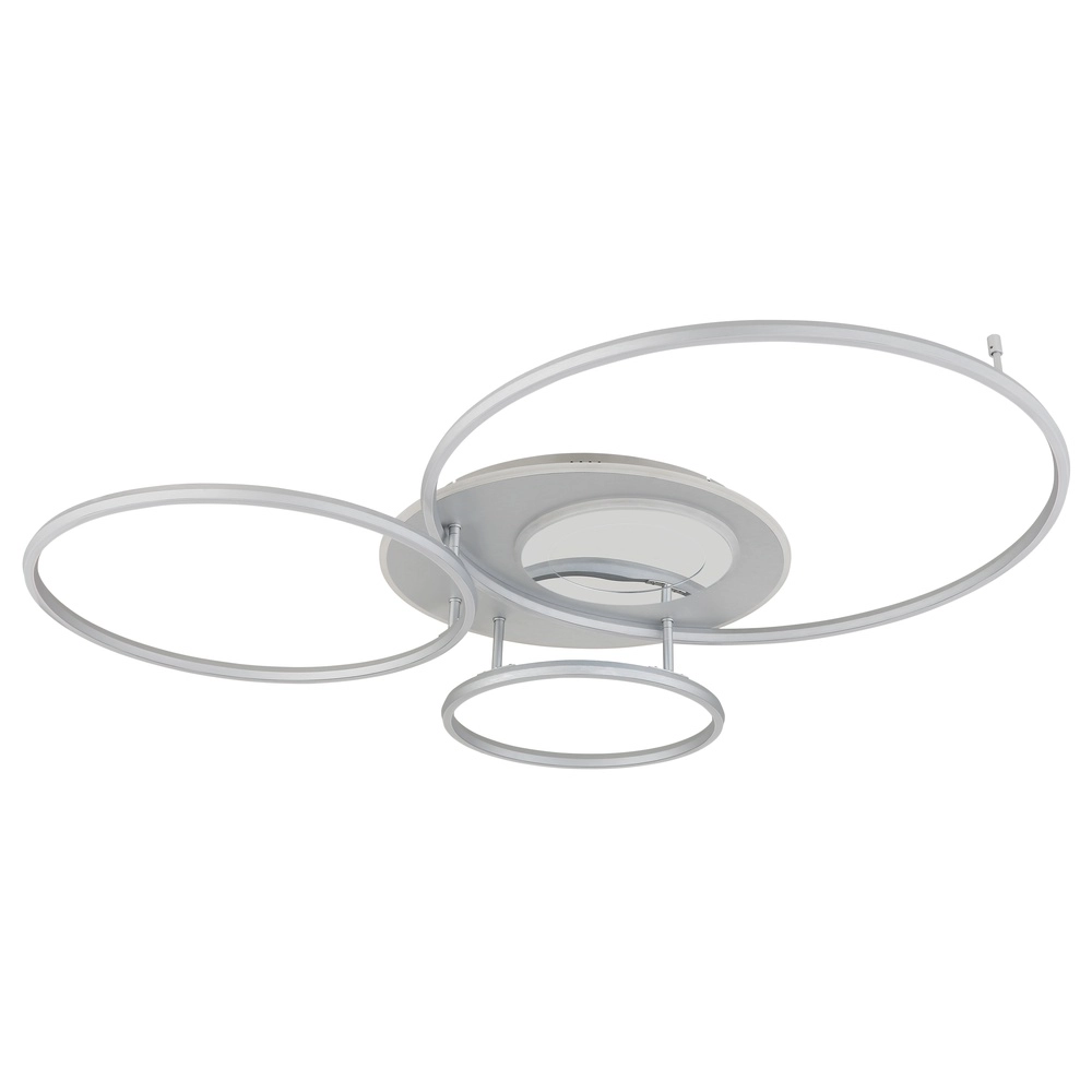 Lampe de plafond moderne Johnson Gris argenté Globo 9007371592548