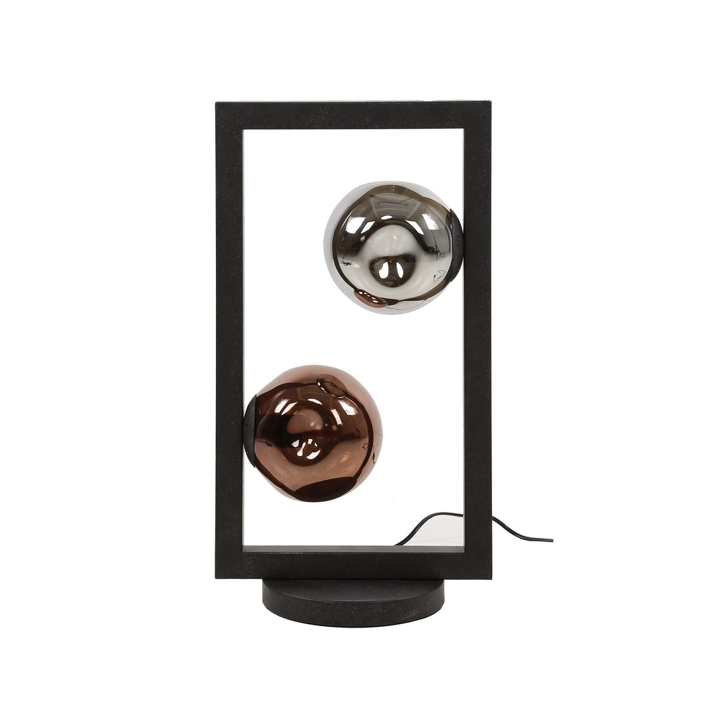 Lampe de table en verre Stellar 2 lumières Lyora 8716803511644