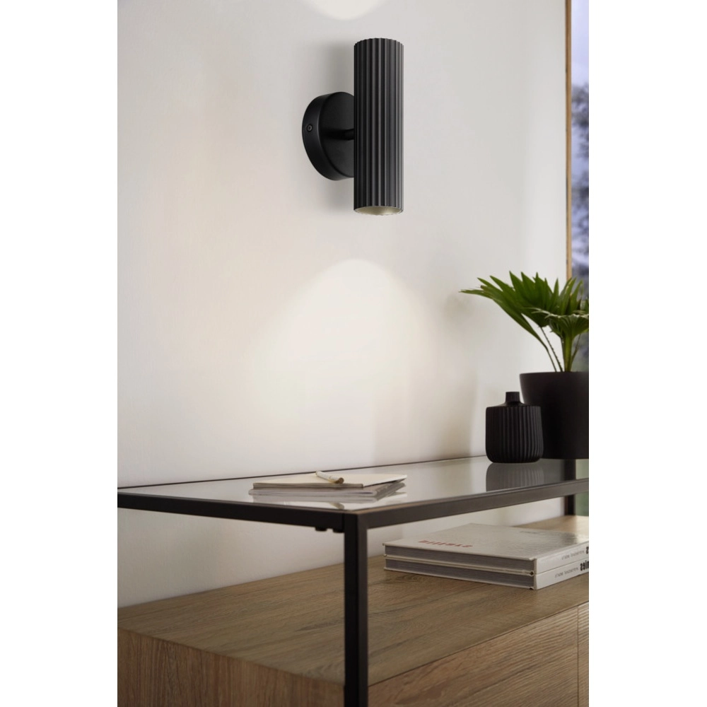 Spot monté en surface Portillo Haut et Bas Noir Eglo 9008606360536