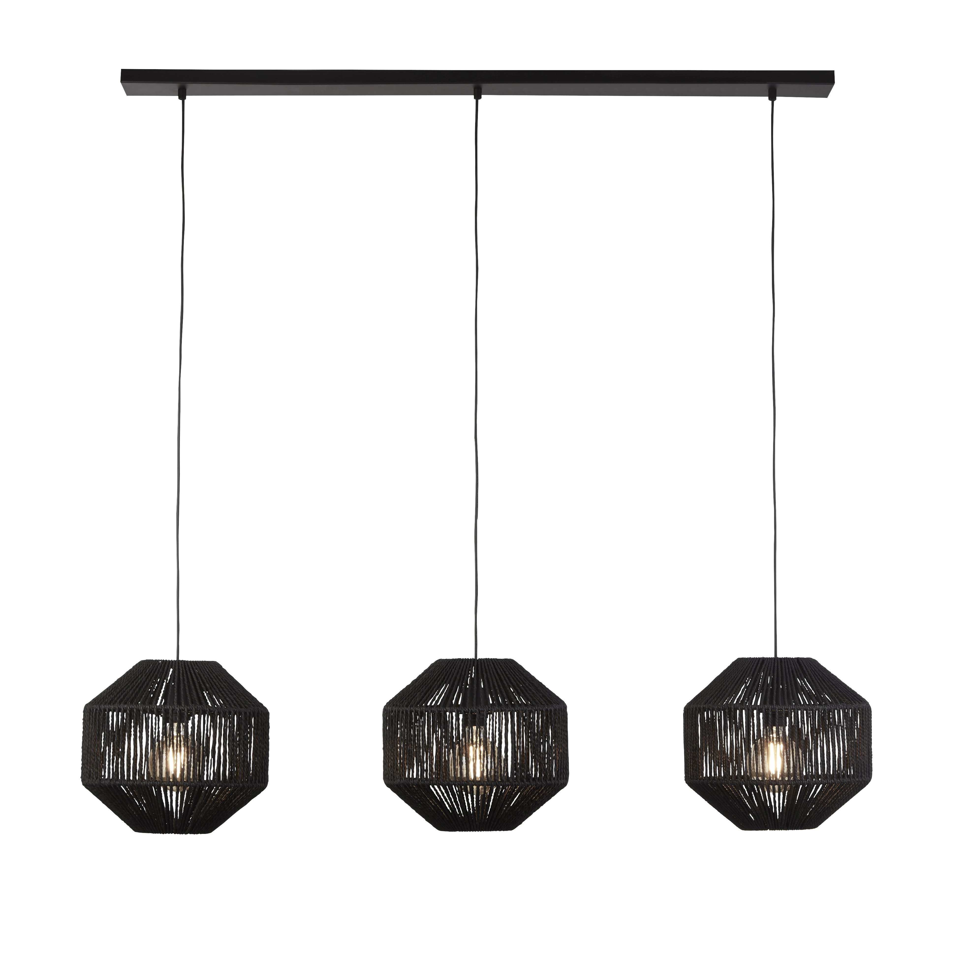 Suspension à 3 ampoules Wicker