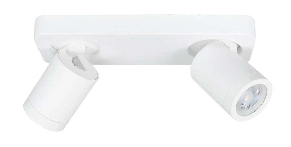 Spot double en saillie IP44 Oliver blanc mat Spot double en saillie IP44 Oliver blanc mat