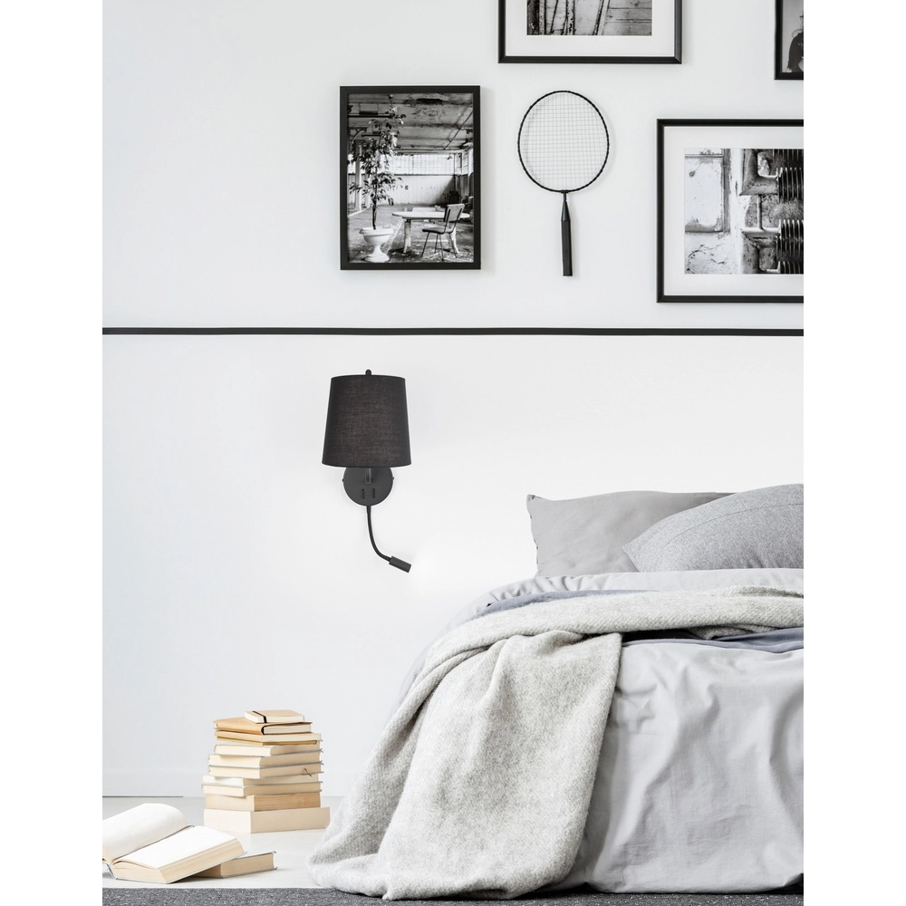 Lampe de chevet Sage noir Lyora 5212017424051