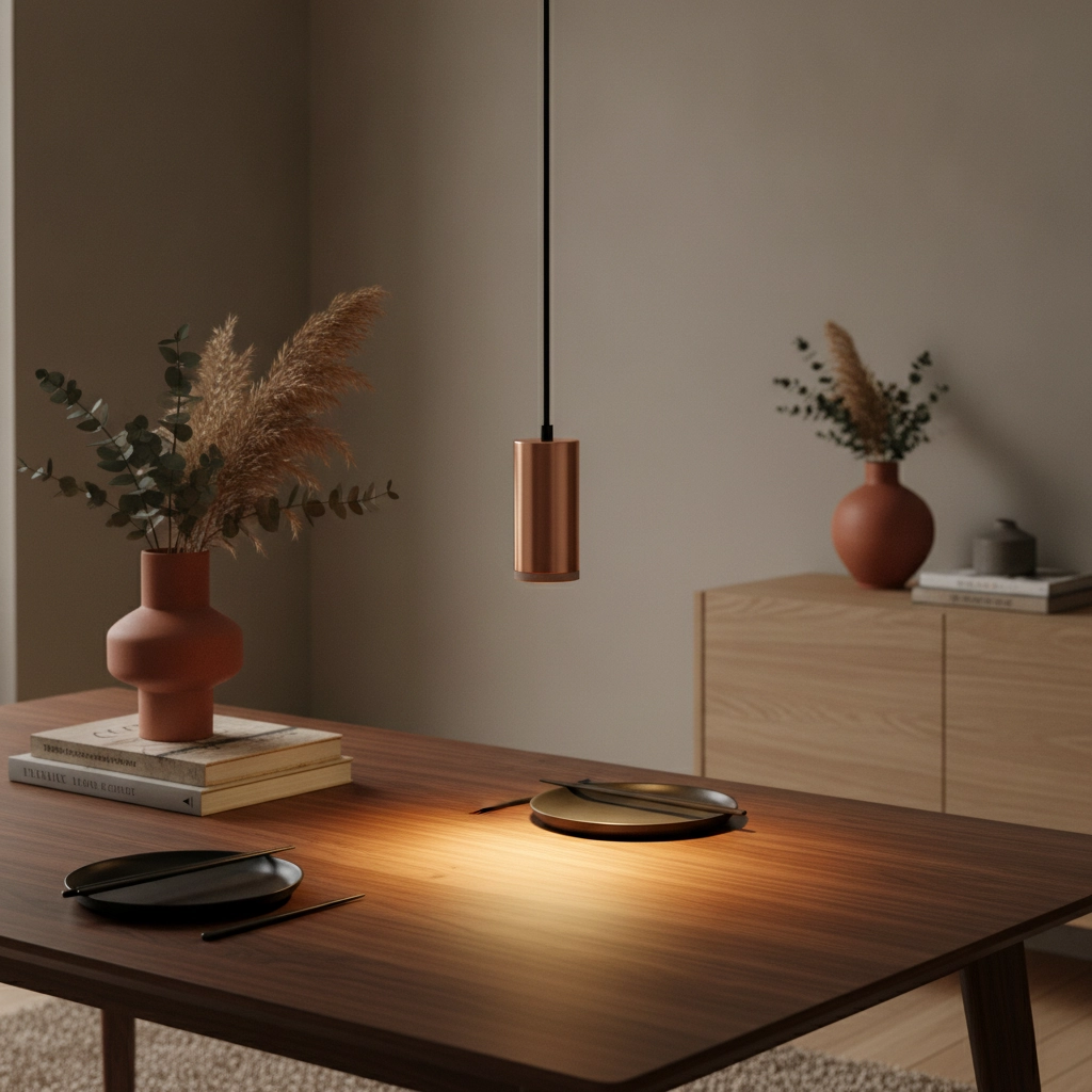 Suspension design Milano Champagne rosé 15cm