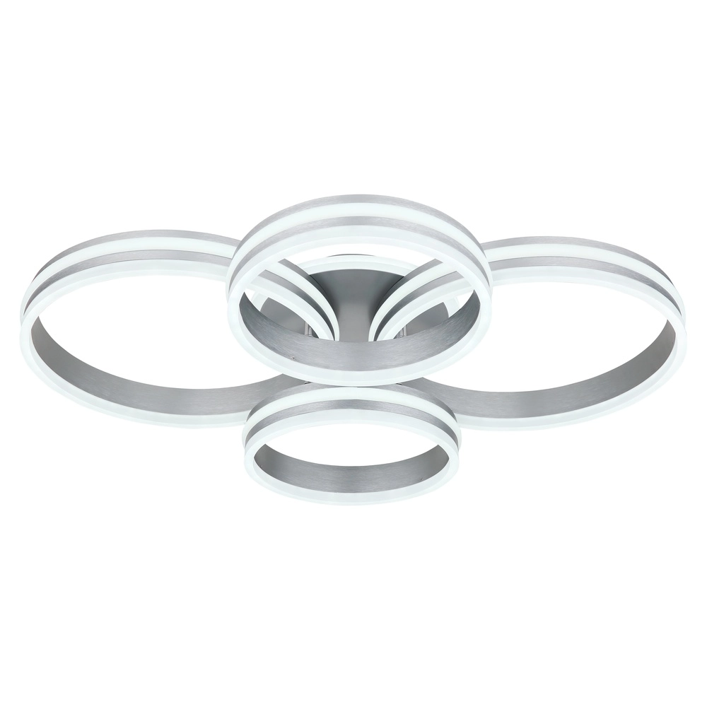 Lampe de plafond Rubio Anneaux gris 4 Globo 9007371419913