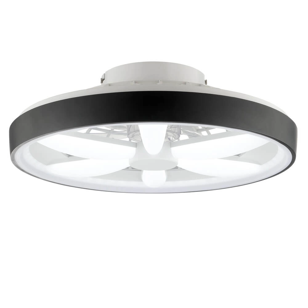 Ventilateur de plafond noir Gaiano avec lampe RGB Brilliant 4004353455711